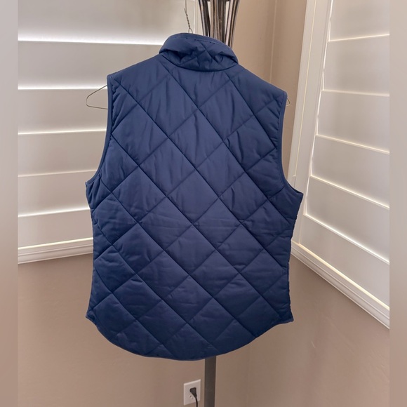 J. Crew Women's Navy Blue Quilted Primaloft Puffer FullZip Vest Size X-Small - Picture 3 of 5